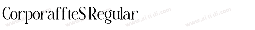 CorporaffteS Regular字体转换